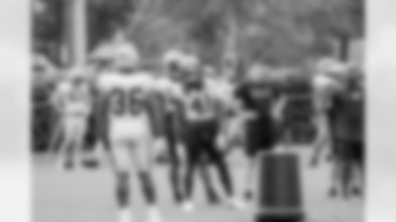 New Orleans Saints running backs Malcolm Brown and alvin Kamara took the field for practice during 2022 Training Camp presented by Rouses Markets on Monday, August 8.
