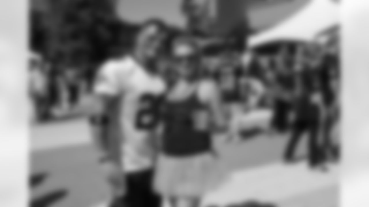 Saints fans get ready at Champions Square as the New Orleans Saints return home to take on the Tampa Bay Buccaneers in Week 8 on October 31, 2021.