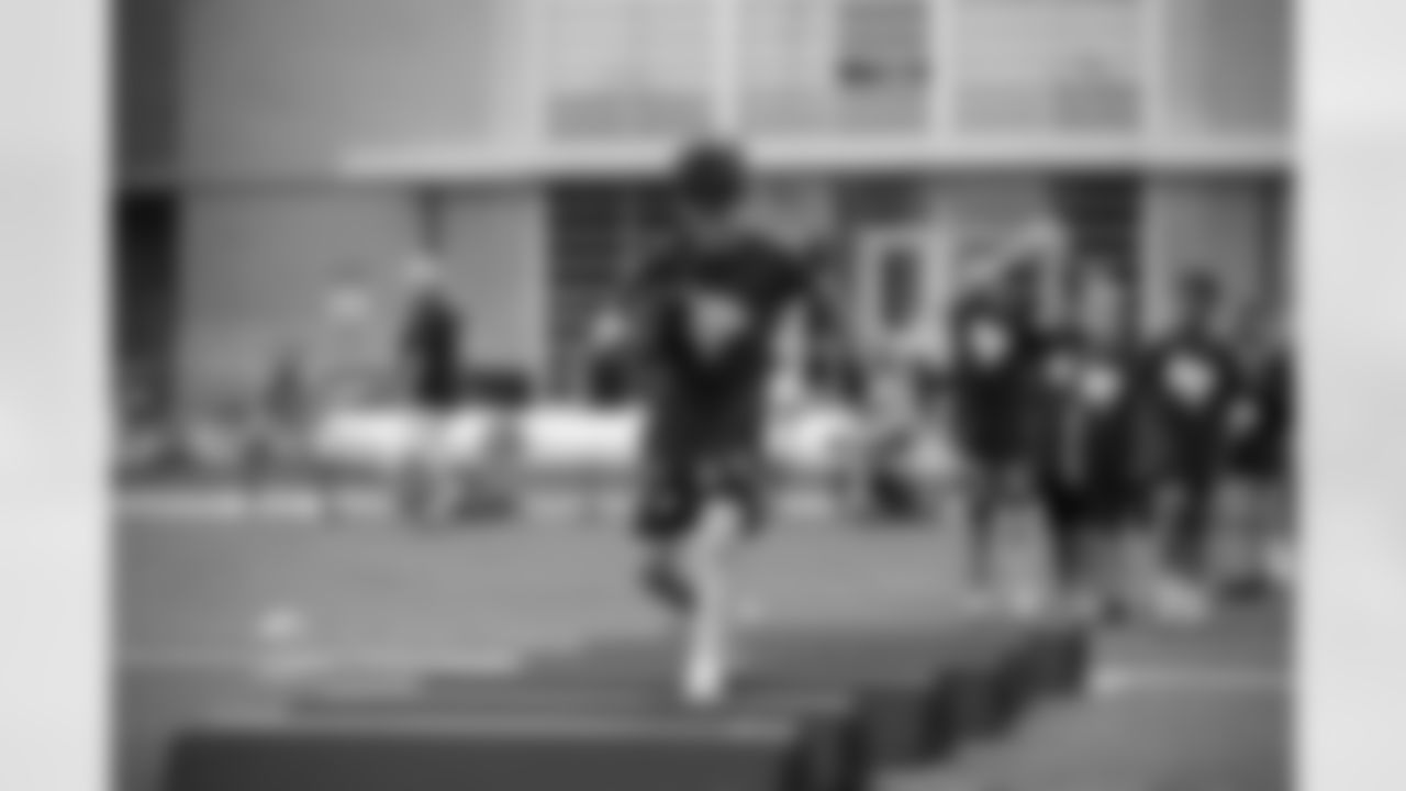 New Orleans Saints linebacker Andrew Dowell hosted his annual "Do Well" youth football camp at St. Edward High School in Ohio on Saturday, July 15, 2023.