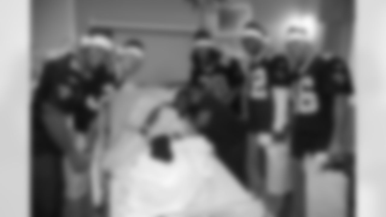 Saints Christmas Visit to Ochsner Medical Center