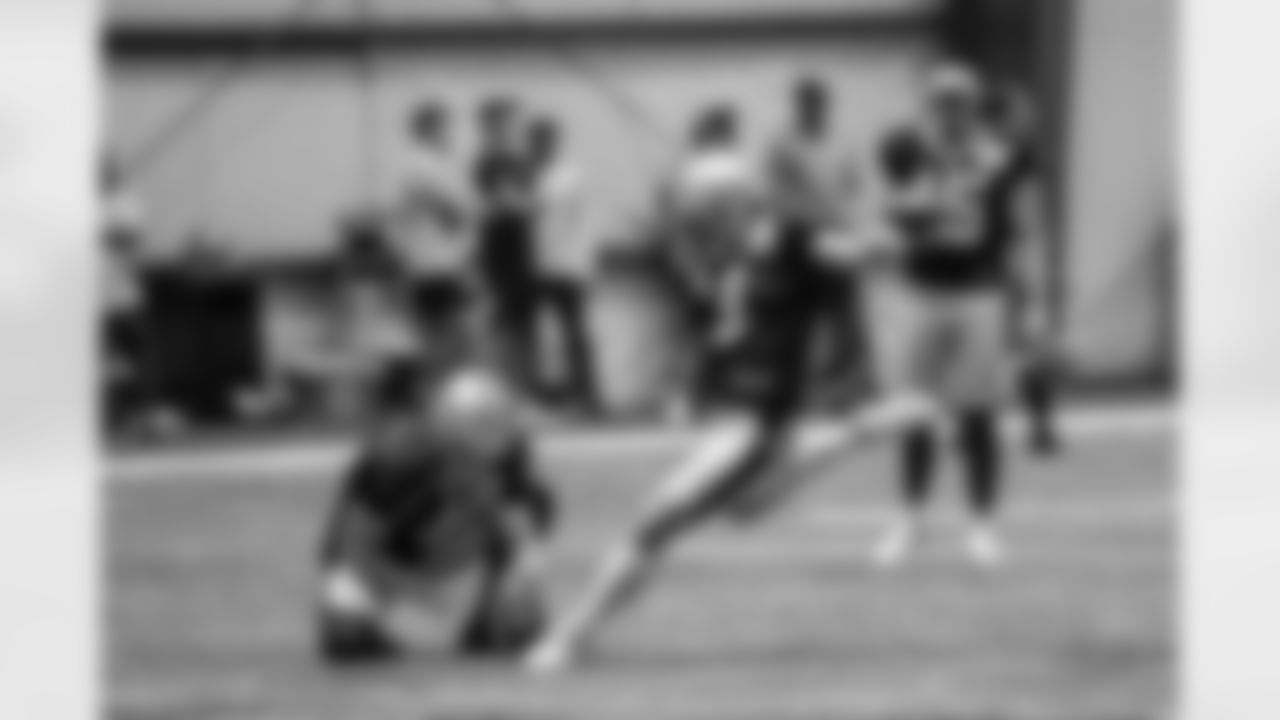 The New Orleans Saints punter Blake Gillikin and kicker Wil Lutz practiced indoors on day 6 during 2022 Saints Training Camp presented by Rouses Markets on Tuesday, August 2.