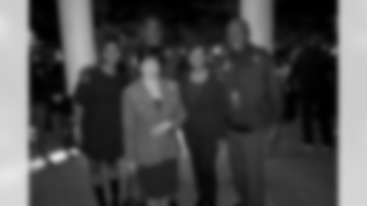 New Orleans Saints Owner Gayle Benson joined New Orleans Mayor LaToya Cantrell and Louisiana football legends James "Shack" Harris and Doug Williams to welcome the HBCU Legacy Bowl players to dinner at Mardi Gras World on Tuesday, Feb. 15, 2022.