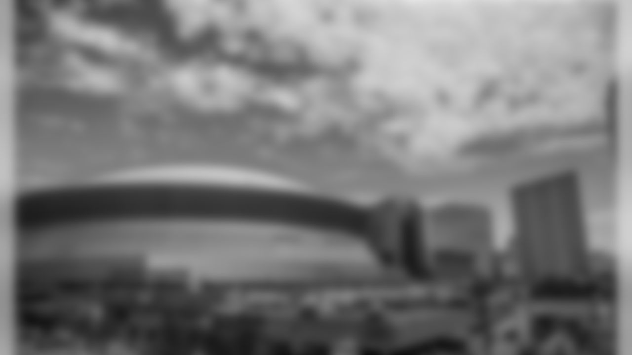 Check out photos of Saints fans getting ready in Champions Square for the Week 5 battle against the Tampa Bay Buccaneers.