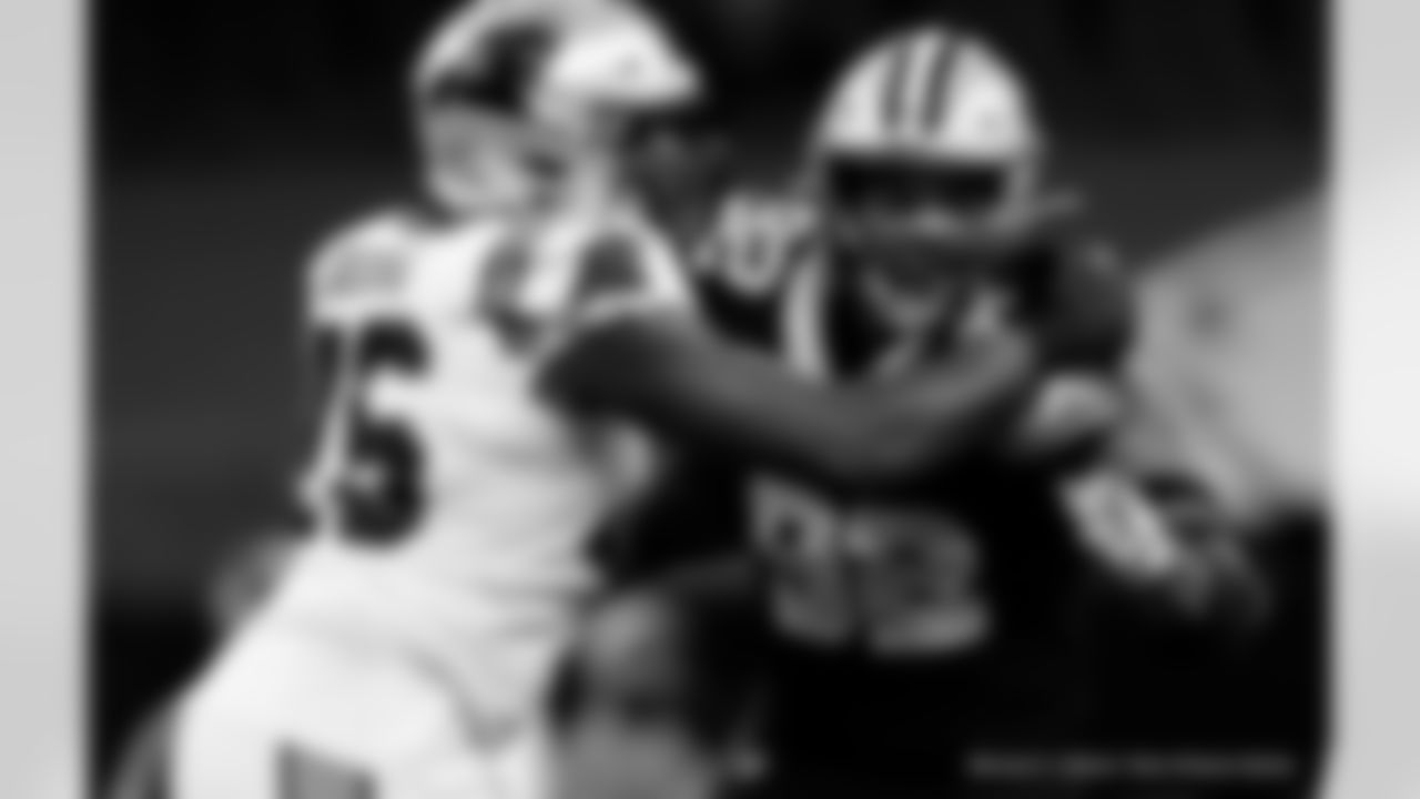 Check out photos of New Orleans Saints defensive end Marcus Davenport in action during the 2020 NFL season.