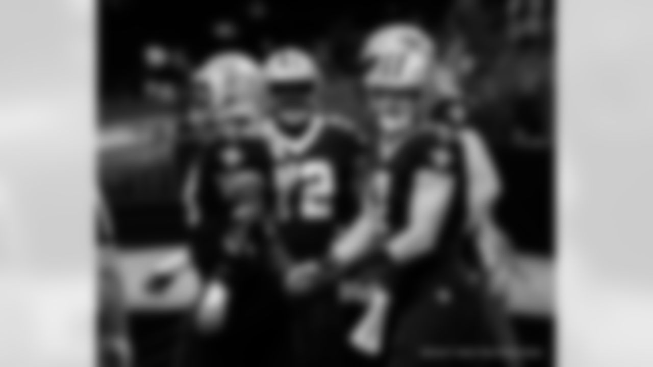 Game action photos from the New Orleans Saints vs. Atlanta Falcons matchup in Week 11 of the 2020 NFL season.