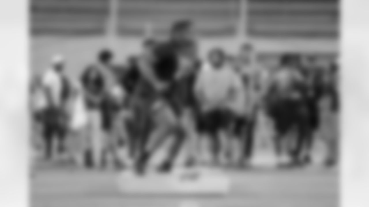 Several New Orleans Saints coaches and staff attended Louisiana State University's Pro Day in Baton Rouge on Wednesday, April 6 ahead of the 2022 NFL Draft.