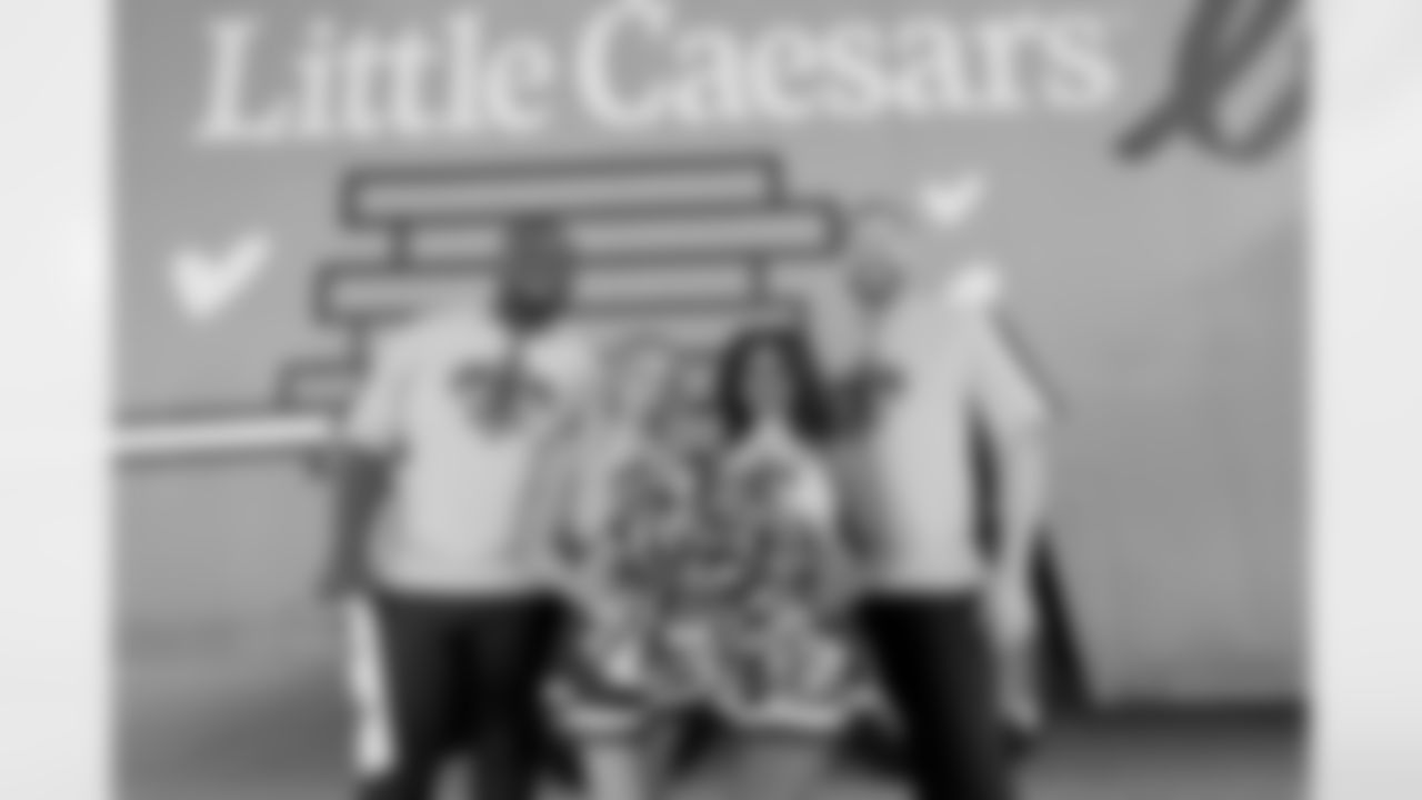 The New Orleans Saints joined Little Caesars Love Kitchen to donate community meals at Second Harvest Food Bank on Wednesday, October 25, 2023.
