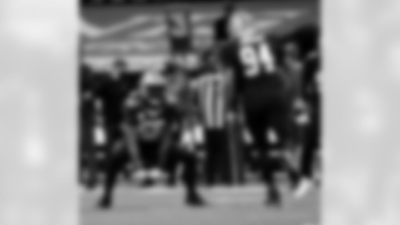 Game action photos from the New Orleans Saints vs. Atlanta Falcons matchup in Week 11 of the 2020 NFL season.