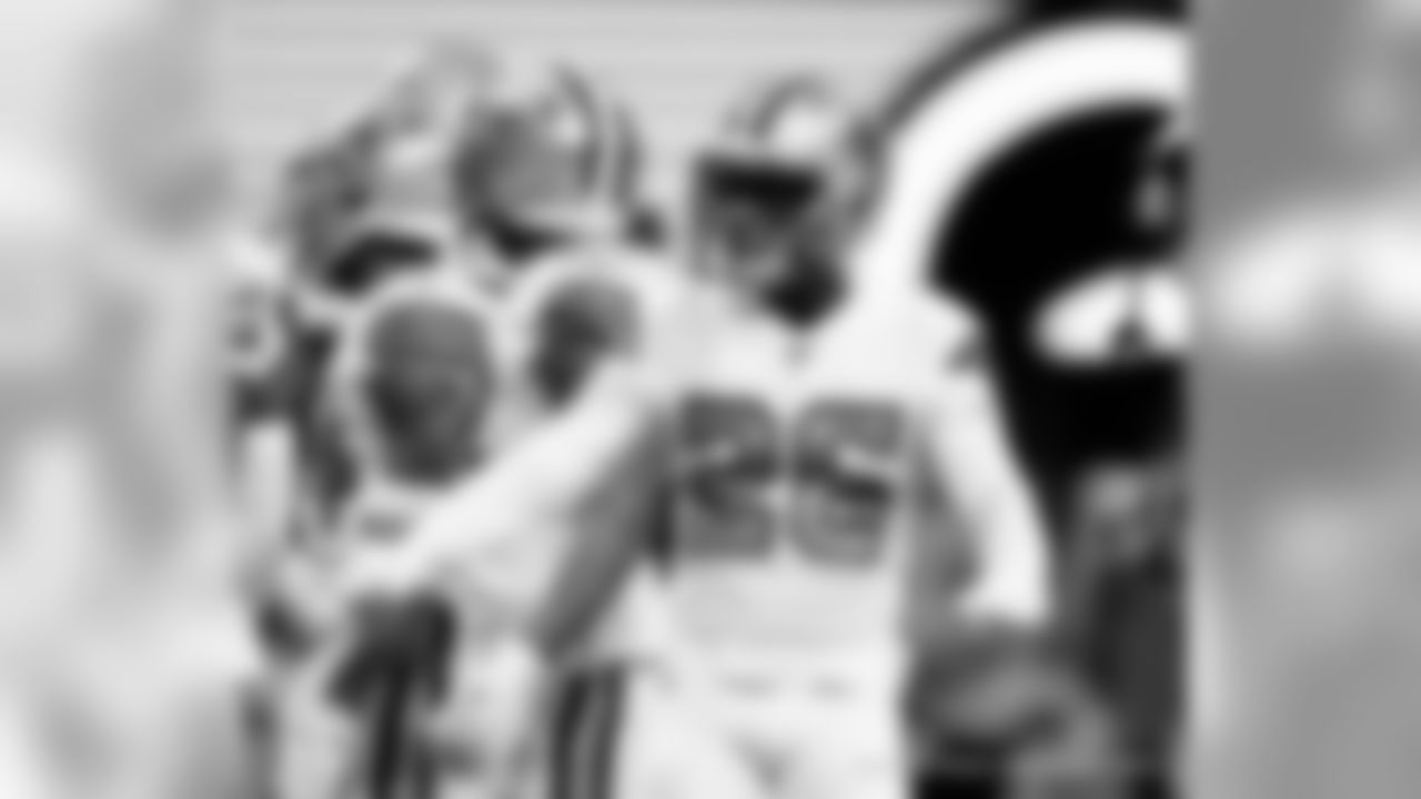 Game action photos from Thursday Night Football on Thanksgiving night 2019 as the New Orleans Saints defeated the Atlanta Falcons in week 13 at Mercedes-Benz Stadium.