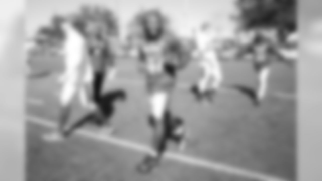 New Orleans Saints running back Alvin Kamara (41) is seen during practice for the 2019 Pro Bowl, Friday, Jan. 25, 2019 in Orlando, Fla. (Logan Bowles/NFL)