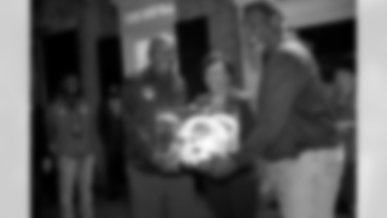 New Orleans Saints Owner Gayle Benson joined New Orleans Mayor LaToya Cantrell and Louisiana football legends James "Shack" Harris and Doug Williams to welcome the HBCU Legacy Bowl players to dinner at Mardi Gras World on Tuesday, Feb. 15, 2022.