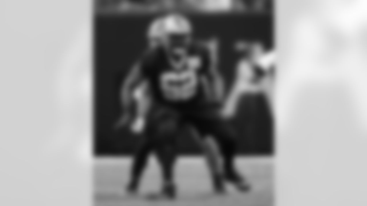 New Orleans Saints offensive lineman Derrick Kelly ll took the field for open practice during 2022 Saints Training Camp presented by Rouses Markets on Sunday, August 21 at the Caesars Superdome.