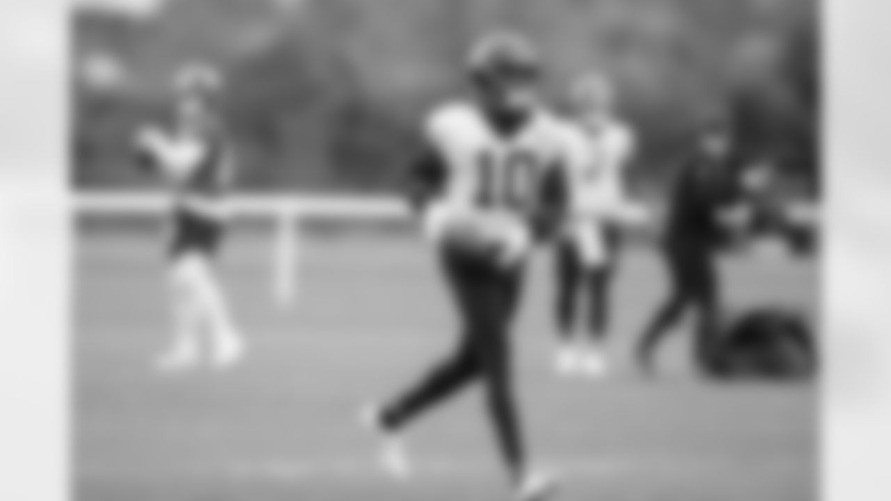 New Orleans Saints held practice in London on Friday, Sept. 30 ahead of their Sunday game against the Minnesota Vikings in Week 4 of the 2022 NFL season.