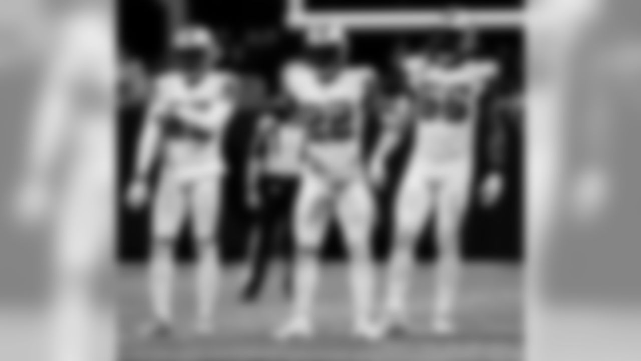 Game action photos from Thursday Night Football on Thanksgiving night 2019 as the New Orleans Saints defeated the Atlanta Falcons in week 13 at Mercedes-Benz Stadium.