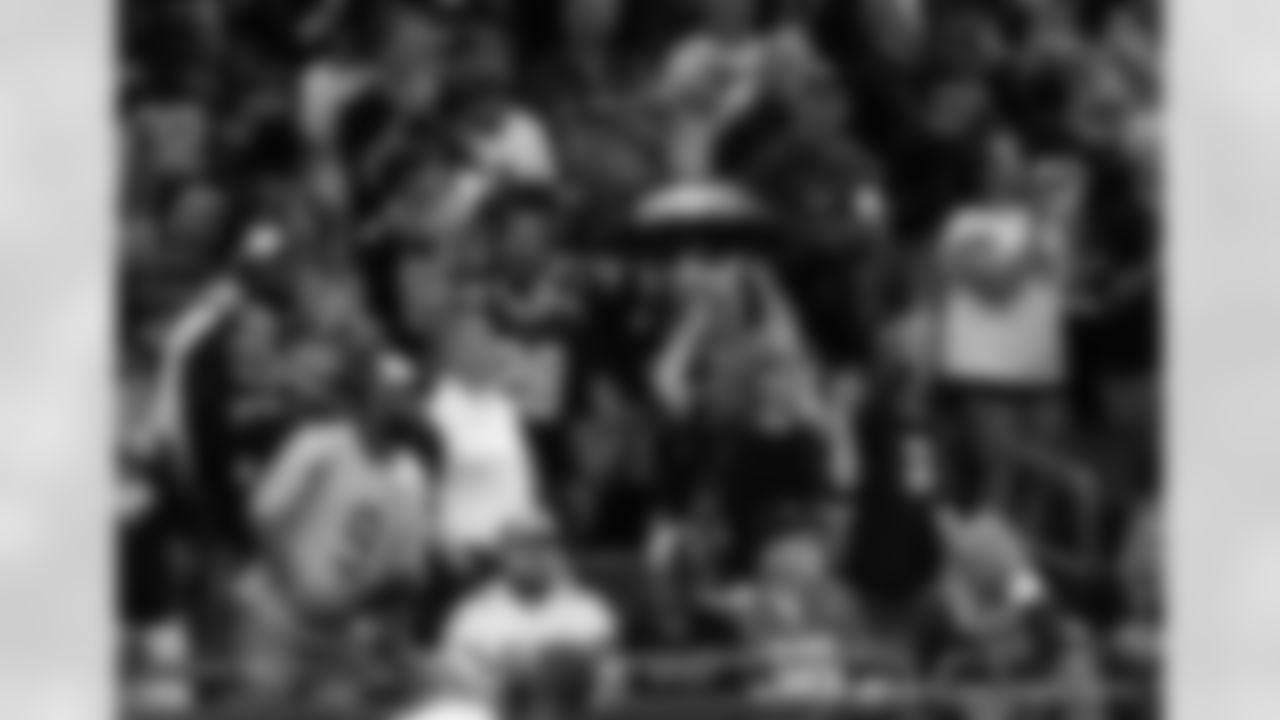 New Orleans Saints fans cheered on the team during 2023 Week 7 against the Jacksonville Jaguars on October 19, 2023 at the Caesars Superdome.