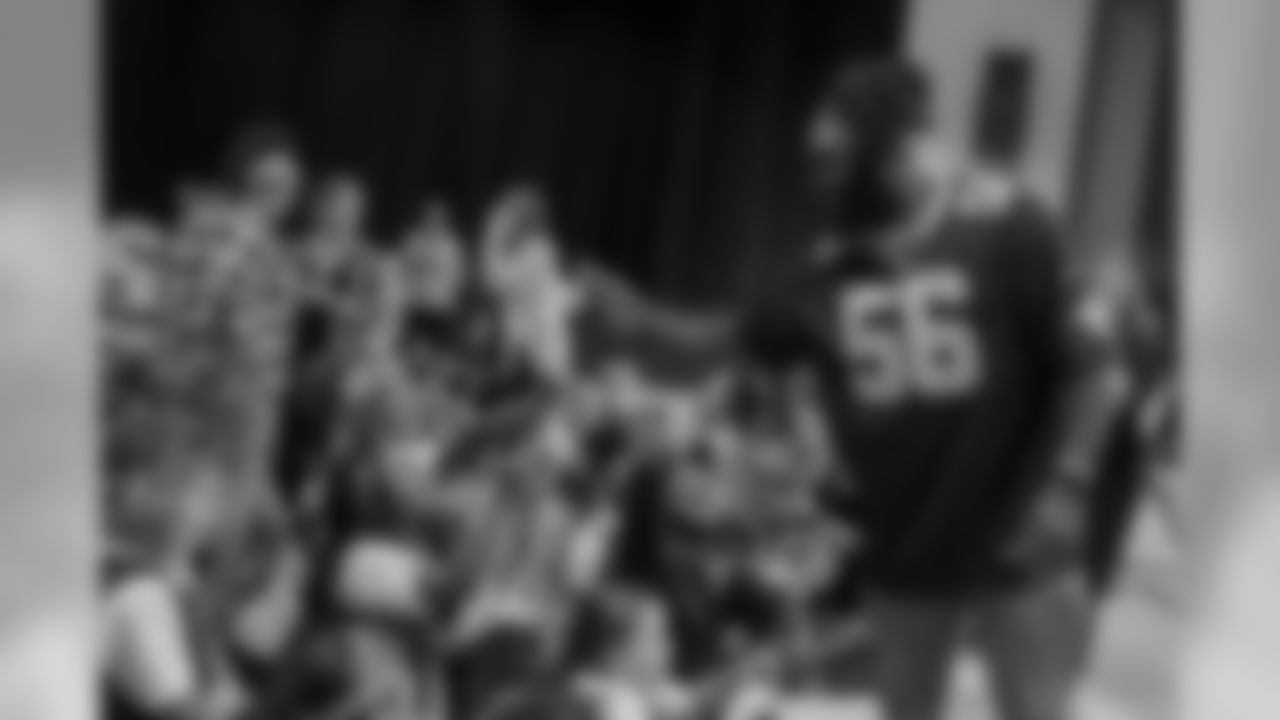 To show appreciation for their continued support, Demario Davis surprised the staff and students of St. Louis King of France School with headbands, pizza and drinks courtesy of Coca Cola on Monday.