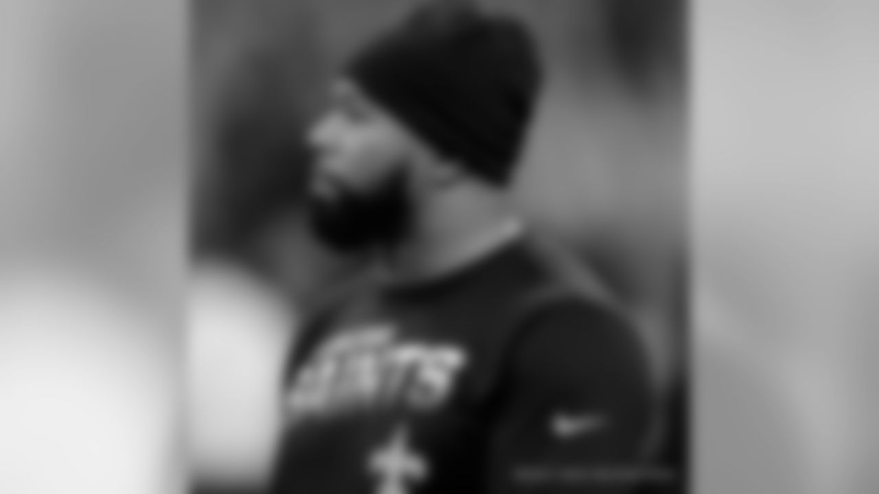 New Orleans Saints players prepare for Week 12 as they host the Carolina Panthers at the Mercedes-Benz Superdome.