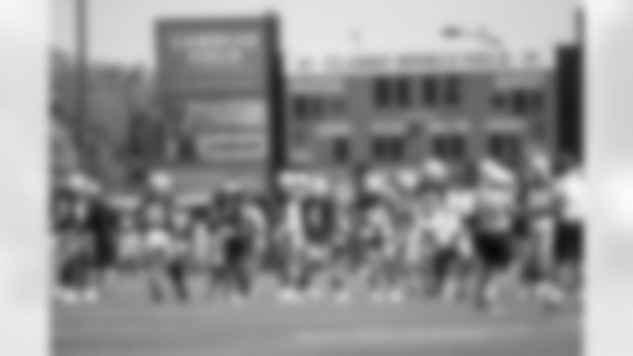 The New Orleans Saints took the field for practice during 2022 Saints Training Camp presented by Rouses Markets on Tuesday, August 16 against the Green Bay Packers at Ray Nitschke Field in Ashwaubenon, Wisconsin ahead of their game in week 2 of the 2022 NFL Preseason.