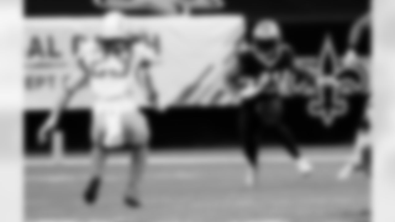 Game action photos from the New Orleans Saints vs. Los Angeles Chargers matchup in Week 5 of the 2020 NFL season.