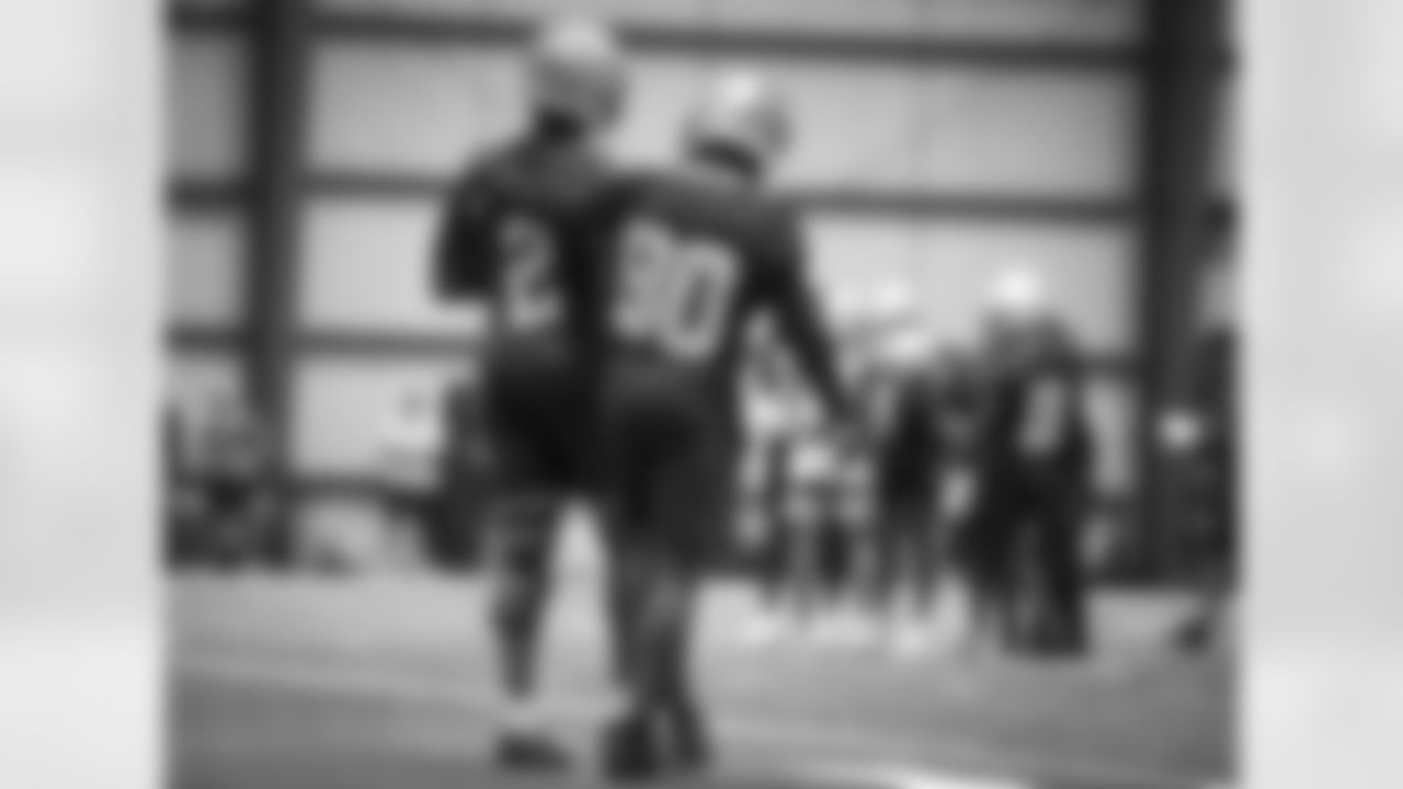 New Orleans Saints wide receiver Jarvis Landry puts an arm around quarterback Jameis Winston at Day 3 of 2022 Minicamp at the Ochsner Sports Performance Center on Thursday, June 16, 2022.