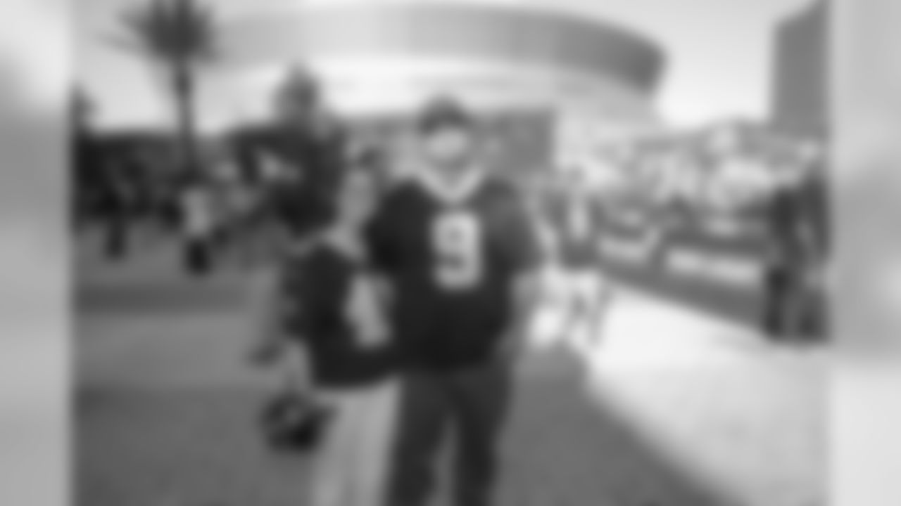 New Orleans Saints fans get ready for Week 14 against the San Francisco 49ers during our pregame party at Champions Square presented by Ticketmaster.