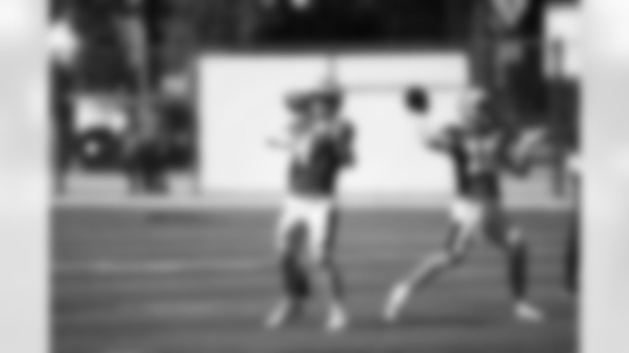 New Orleans Saints quarterbacks Andy Dalton and Ian Book took the field for practice during 2022 Saints Training Camp presented by Rouses Markets on Tuesday, August 16 against the Green Bay Packers at Ray Nitschke Field in Ashwaubenon, Wisconsin ahead of their game in week 2 of the 2022 NFL Preseason.