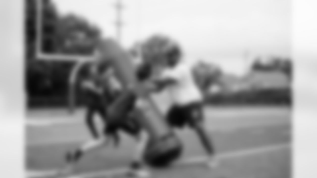 New Orleans Saints linebacker Andrew Dowell hosted his annual "Do Well" youth football camp at St. Edward High School in Ohio on Saturday, July 15, 2023.