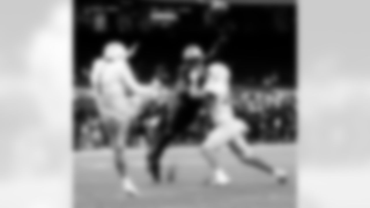 Game action photos from the New Orleans Saints vs. Los Angeles Chargers matchup in Week 5 of the 2020 NFL season.