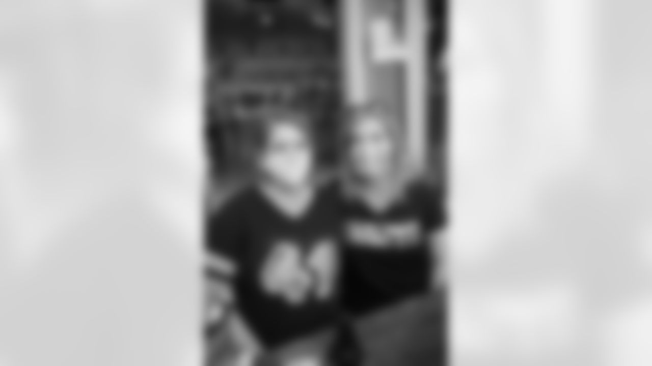 New Orleans Saints fans cheer on the team from Sidecar NOLA as the Saints take on the Atlanta Falcons in Week 11 of the 2020 NFL season.