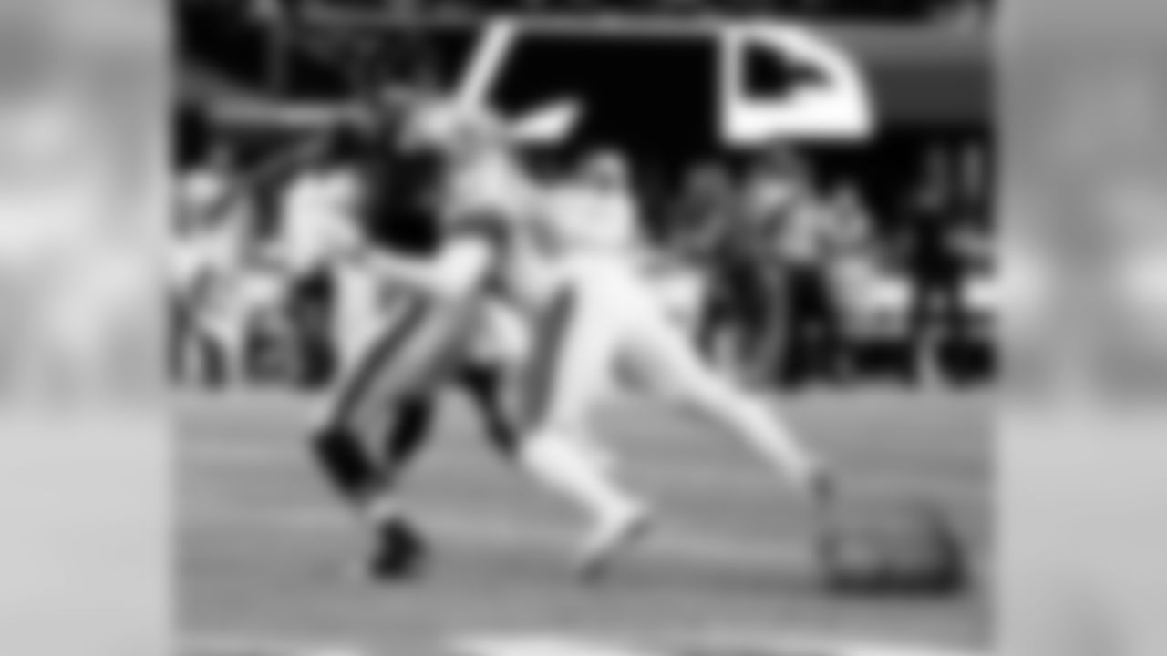 Game action photos from Thursday Night Football on Thanksgiving night 2019 as the New Orleans Saints defeated the Atlanta Falcons in week 13 at Mercedes-Benz Stadium.