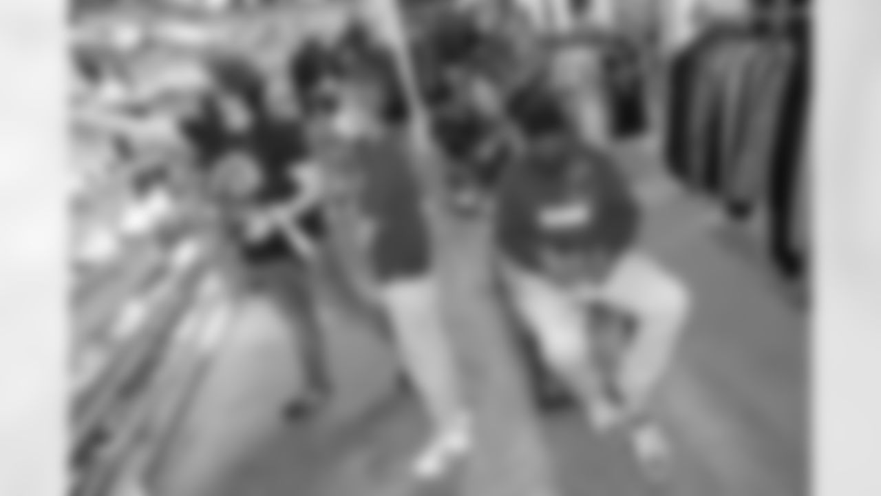 New Orleans Saints defensive end Cameron Jordan gifted dozens of kids from the Youth Empowerment Project (Y.E.P) with a pair of sneakers of their choice at Sneaker Politics in the French Quarter on Thursday, December 16, 2021.