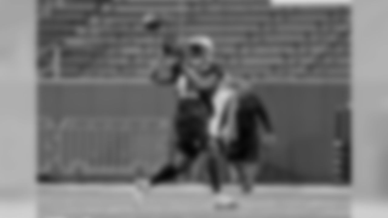 New Orleans Saints running back Alvin Kamara (41) makes a catch as the New Orleans Saints hold a 2019 training camp practice at Tulane University's Yulman Stadium on Sunday evening, August 4, 2019.