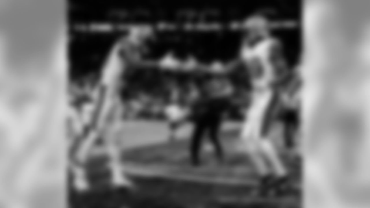 Game action photos from Thursday Night Football on Thanksgiving night 2019 as the New Orleans Saints defeated the Atlanta Falcons in week 13 at Mercedes-Benz Stadium.