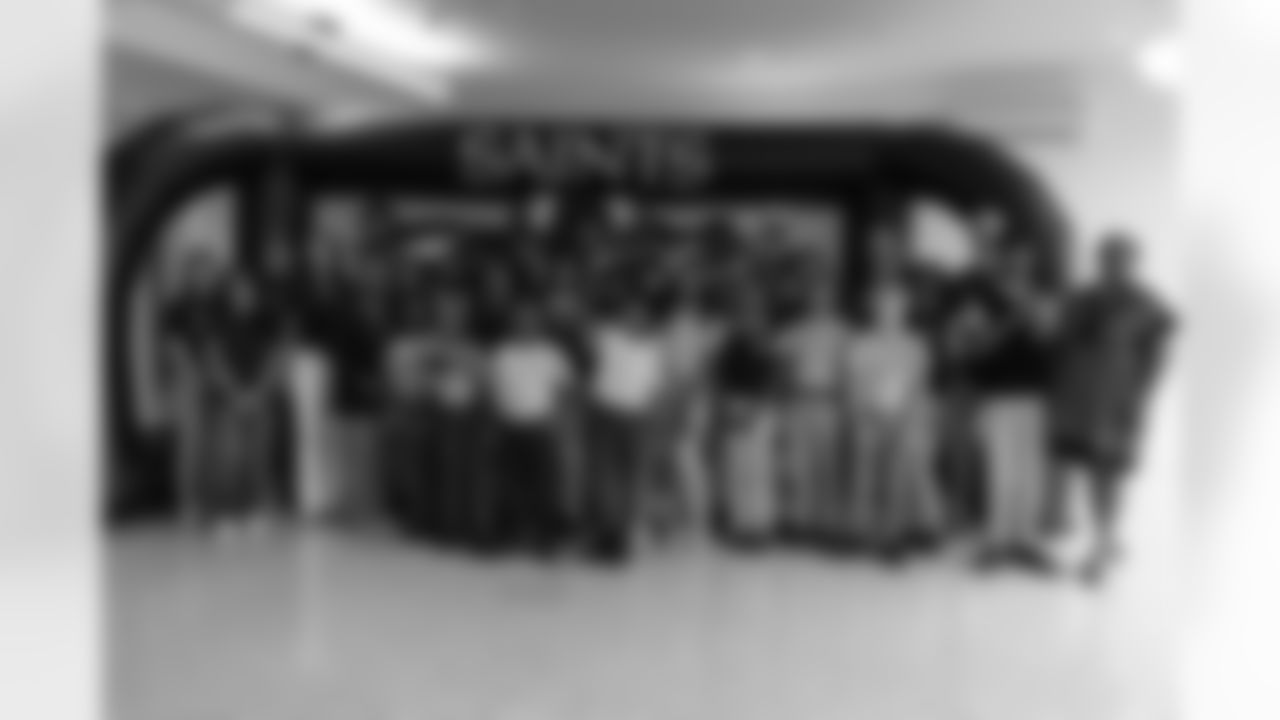 On Tuesday, April 25, New Orleans Saints players Chris Olave, Alontae Taylor, and Rashid Shaheed joined students and teachers at Martin Behrman Charter School to reveal the school's new Saints Fit Zone with UnitedHealthcare.
