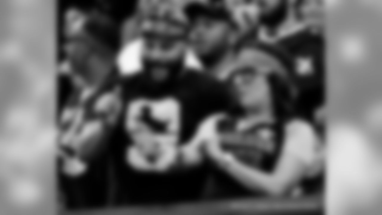 Saints fans show their support in the Mercedes-Benz Superdome during Week 8 of the 2019 NFL season.