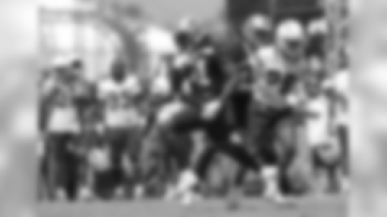 Action photos of New Orleans Saints Training Camp presented by Verizon at joint practice with the Los Angeles Chargers at Jack R. Hammett Sports Complex in Costa Mesa, CA. on August 16, 2019.