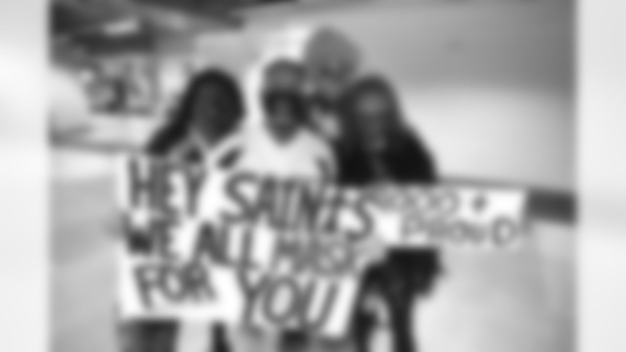 New Orleans Saints fans and cheer on the team from inside the Mercedes-Benz Superdome against the Carolina Panthers in Week 7 of the 2020 NFL season.