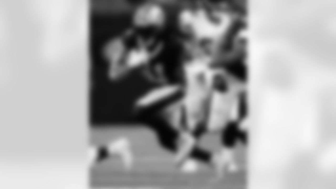 Check out the game action shots from the New Orleans Saints game against the Tampa Bay Buccaneers in Week 4 of the 2023 NFL season including running back Alvin Kamara (41).