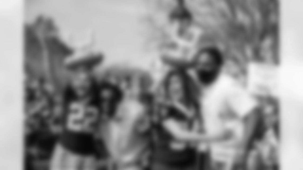 On Thursday, March 10, New Orleans Saints defensive end Cam Jordan and defensive back C.J. Gardner-Johnson surprised Today Show hosts Hoda Kotb and Jenna Bush Hager with team jerseys and helmets and competed in football games during their taping at Jackson Square.