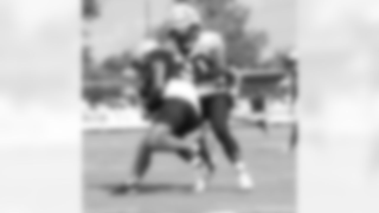New Orleans Saints linebacker Andrew Dowell and running back Abram Smith took the field for practice during 2022 Training Camp presented by Rouses Markets on Saturday, July 30