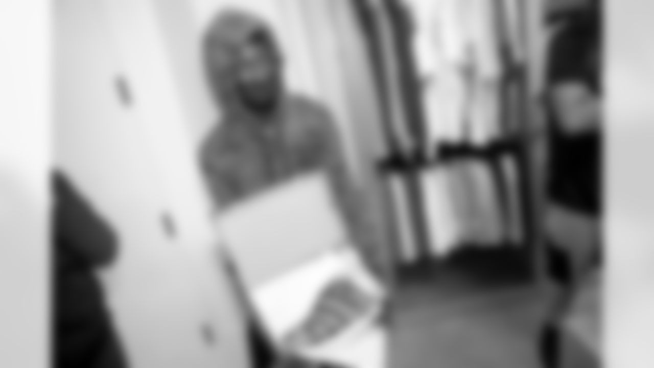 New Orleans Saints defensive end Cameron Jordan gifted dozens of kids from the Youth Empowerment Project (Y.E.P) with a pair of sneakers of their choice at Sneaker Politics in the French Quarter on Thursday, December 16, 2021.