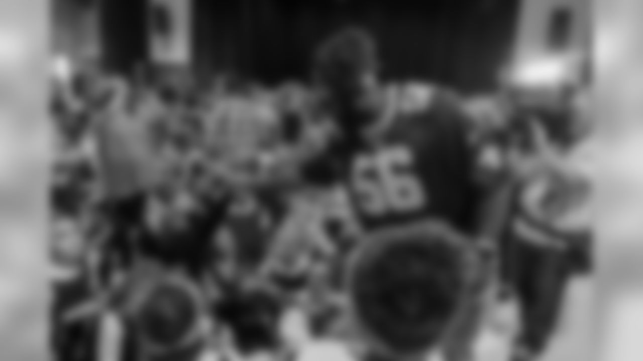 To show appreciation for their continued support, Demario Davis surprised the staff and students of St. Louis King of France School with headbands, pizza and drinks courtesy of Coca Cola on Monday.