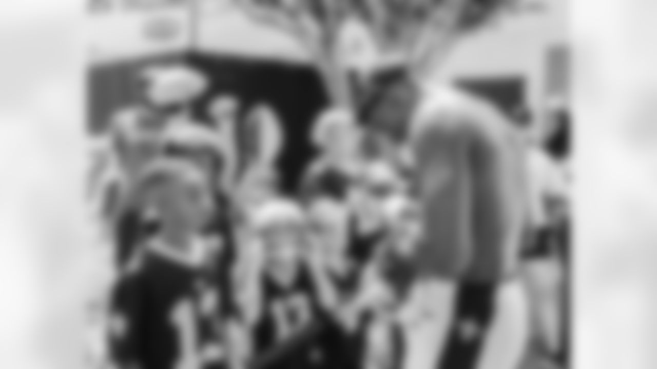 The New Orleans Saints hosted Jazmon from Make A Wish at Training Camp practice on August 6, 2023. Jazmon was able to spend time with his favorite player Michael Thomas and throw him a pass in addition to greeting Dennis Allen and several Saints players following workouts.
