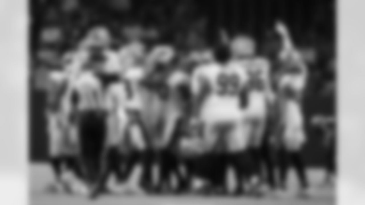 New Orleans Saints players in action during their 2022 Preseason Week 1 game against the Houston Texans.