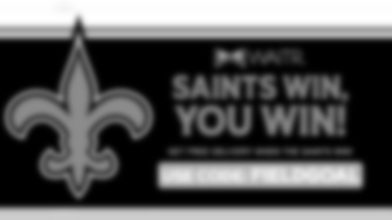 Get FREE delivery when the Saints win.