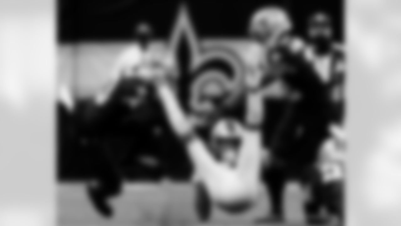Game action photos from the New Orleans Saints vs. Carolina Panthers matchup in Week 7 of the 2020 NFL season.