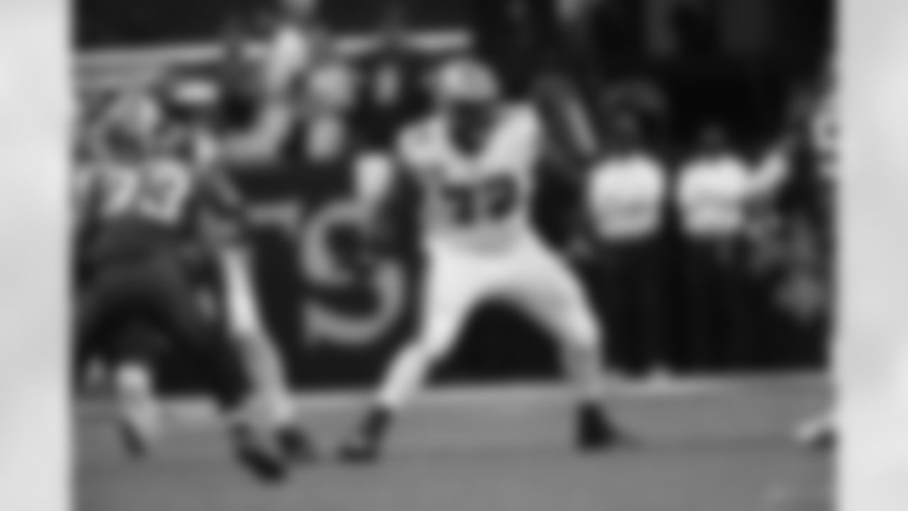 Check out photos of the New Orleans Saints offensive tackles in action during the 2021 NFL season.