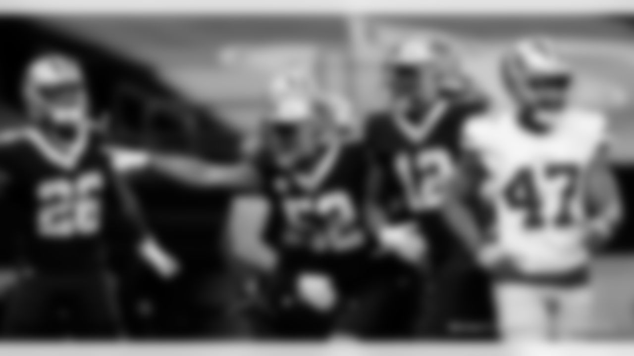 Game action photos from the New Orleans Saints vs. San Francisco 49ers matchup in Week 10 of the 2020 NFL season.