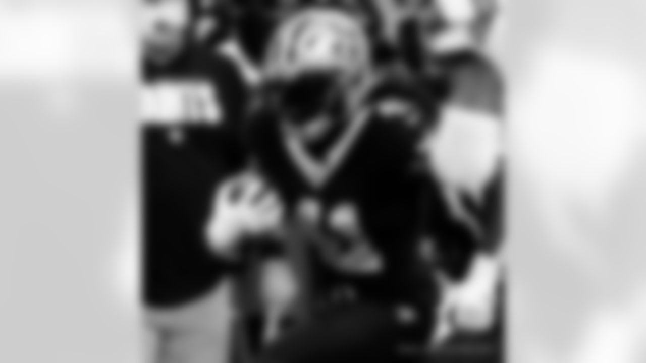 Game action photos from the New Orleans Saints vs. Carolina Panthers matchup in Week 7 of the 2020 NFL season.