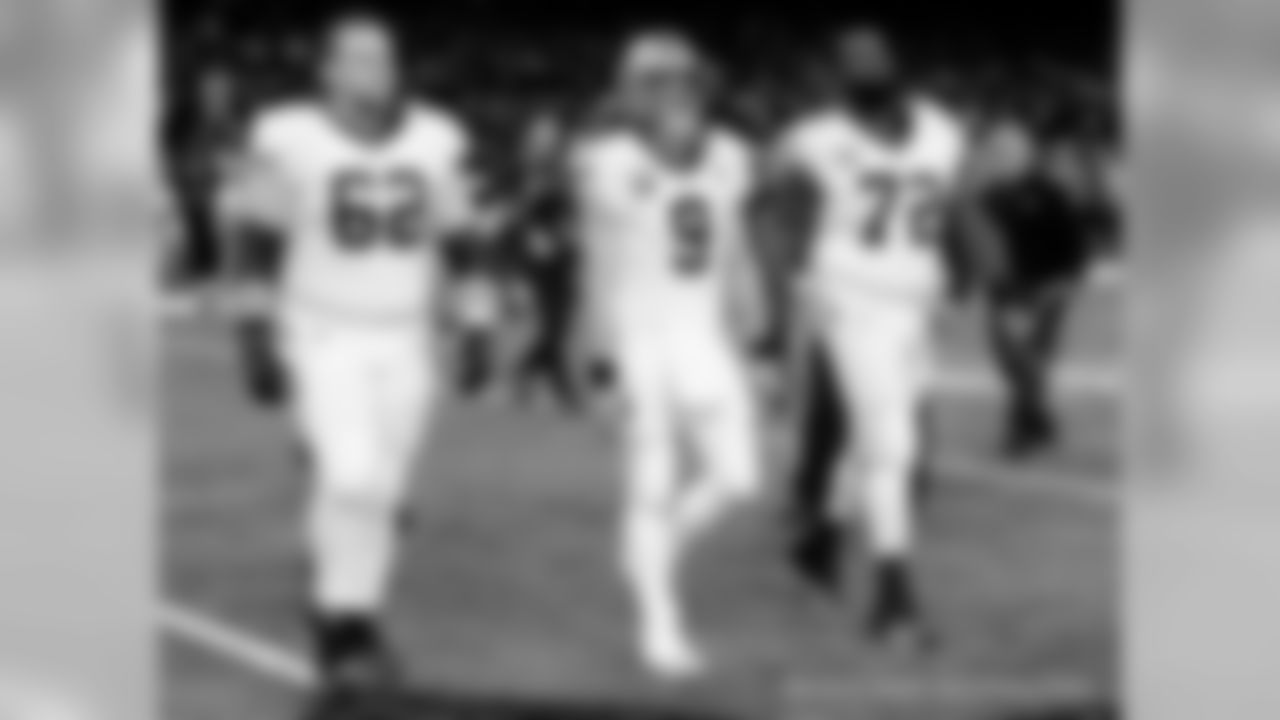 New Orleans Saints players prepare for their Wild Card matchup against the Minnesota Vikings at the Mercedes-Benz Superdome.